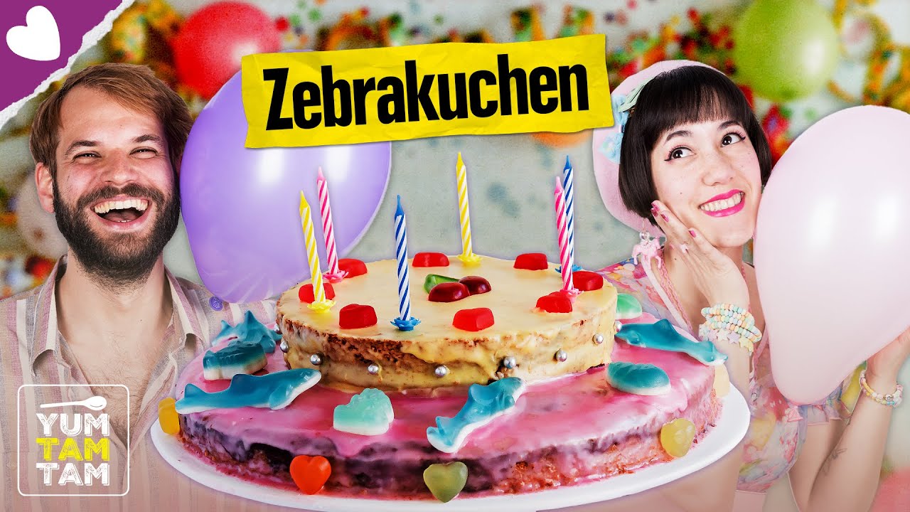 Zebrakuchen | Bunte Kuchen Rezepte | Lieblingsrezept