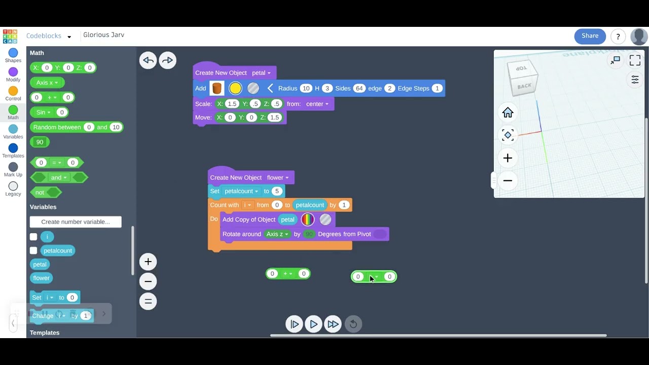 CodeBlocks Flower