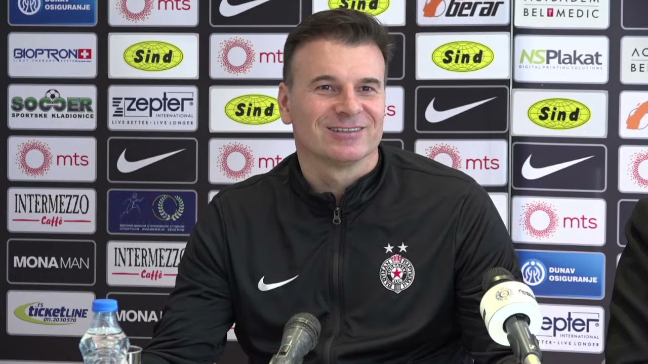 Konferencija za medije pred utakmicu 22. kola Linglong Tire SLS Radnički Niš - FK Partizan