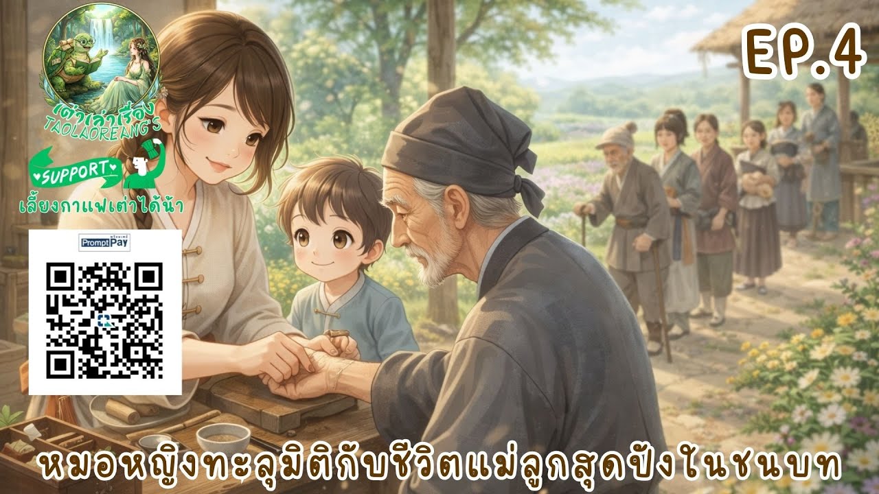 หมอหญิงทะลุมิติกับชีวิตแม่ลูกสุดปังในชนบท EP.4 | #นิยายเสียงจีน #นิยายเสียง