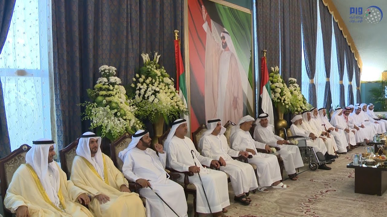هزاع بن زايد و سيف بن زايد و سلطان بن خليفة يحضرون أفراح الظاهري والرميثي