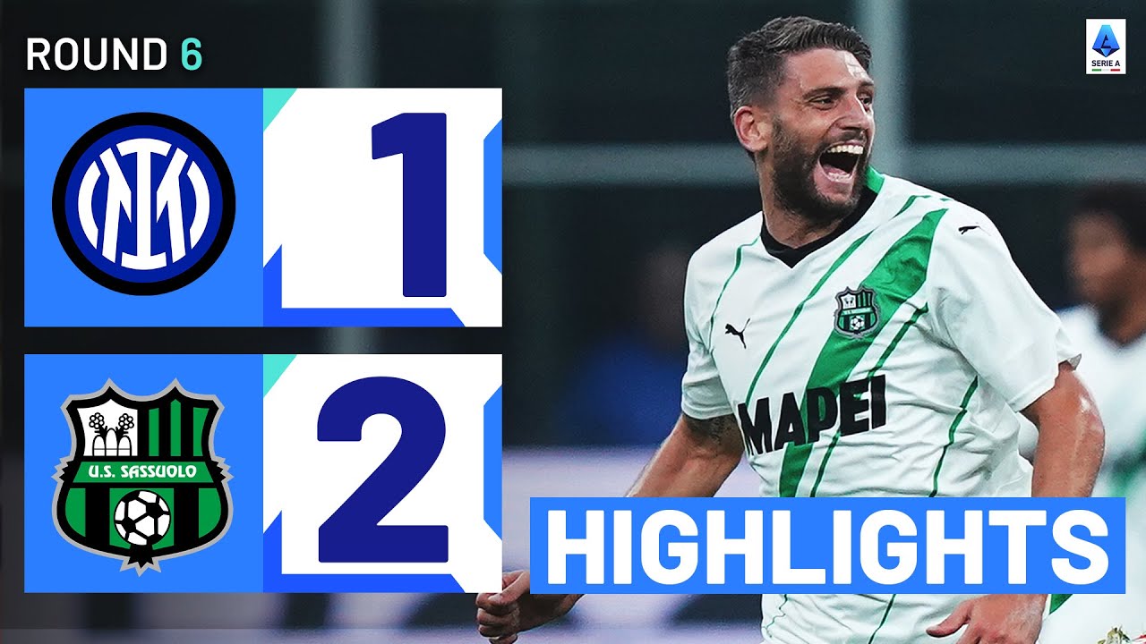 Inter-Sassuolo 1-2 | Berardi stuns Inter at San Siro: Goals & Highlights | Serie A 2023/24
