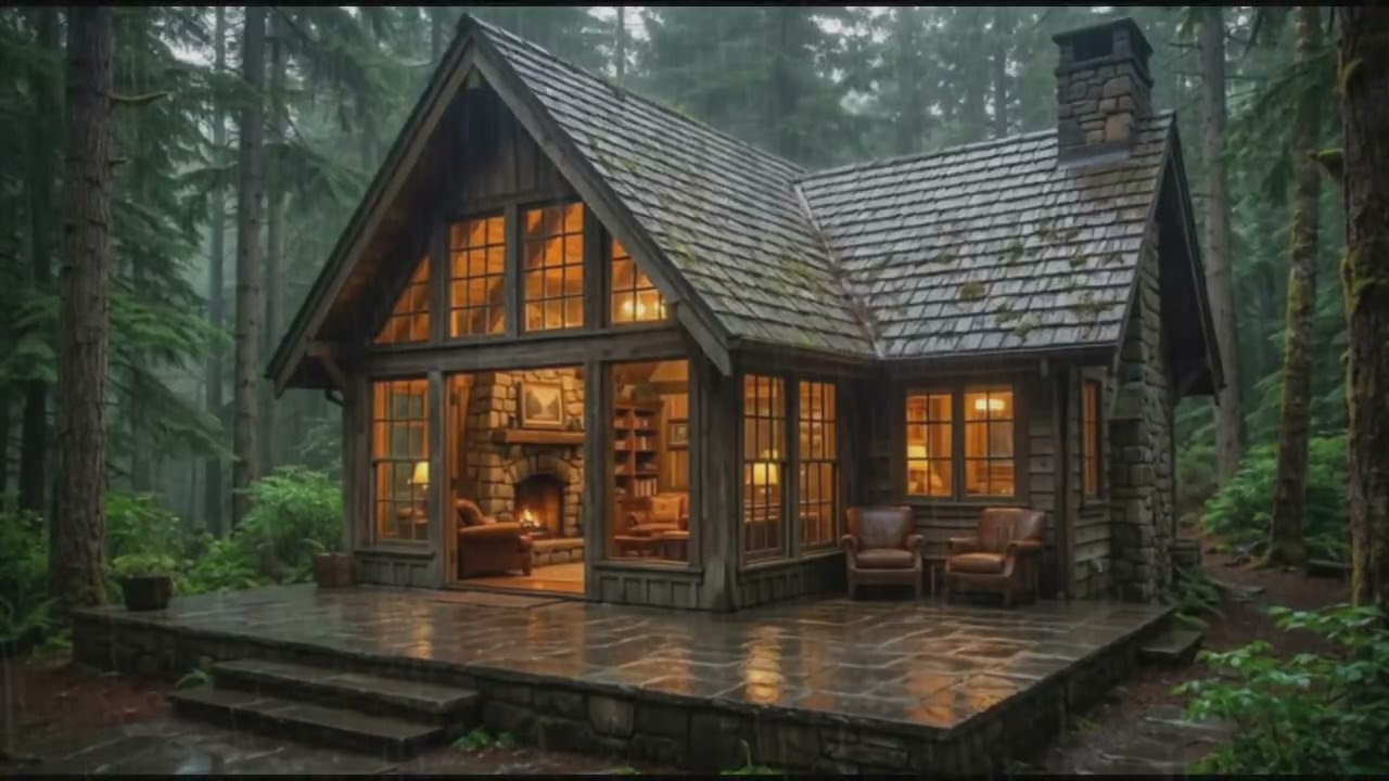 Rain Sounds For Sleeping – Steady Rainfall and Far Away Thunder | 8H Relaxing Sounds for Deep Rest