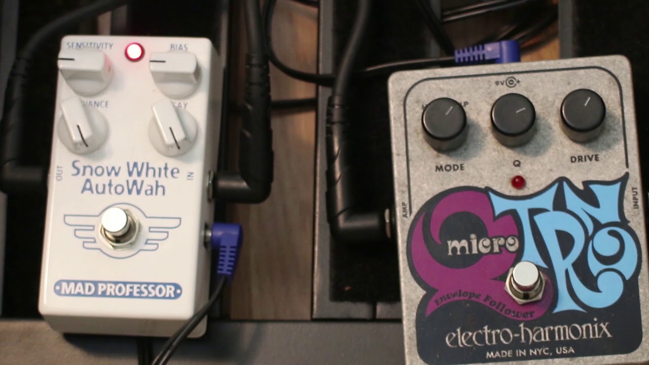 Battle of the AutoWahs (Snow White By Mad Professor VS Qtron MIcro By TC Electronics) Side by Side
