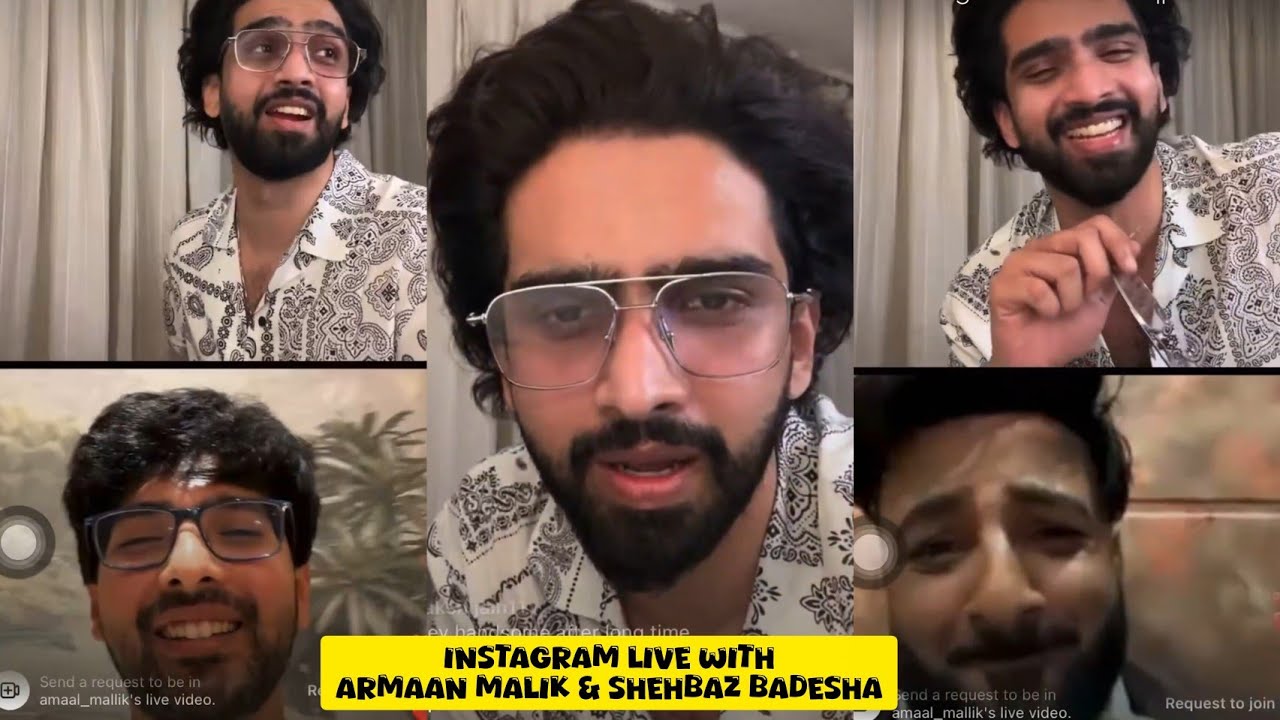 Instagram Live 25.01.26 - Amaal Mallik With Armaan Malik & Shehbaz Badesha - Full On Fun and Music