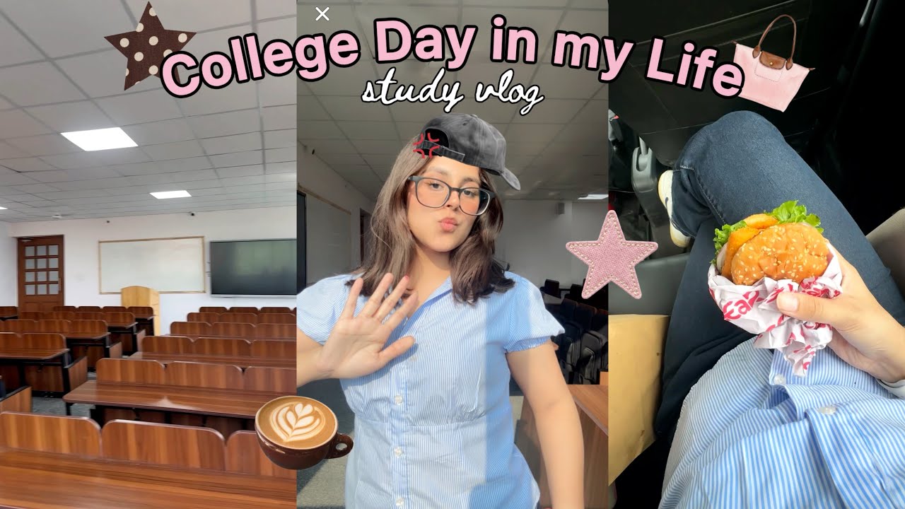 A day in my life as a college student🧸💻🧋