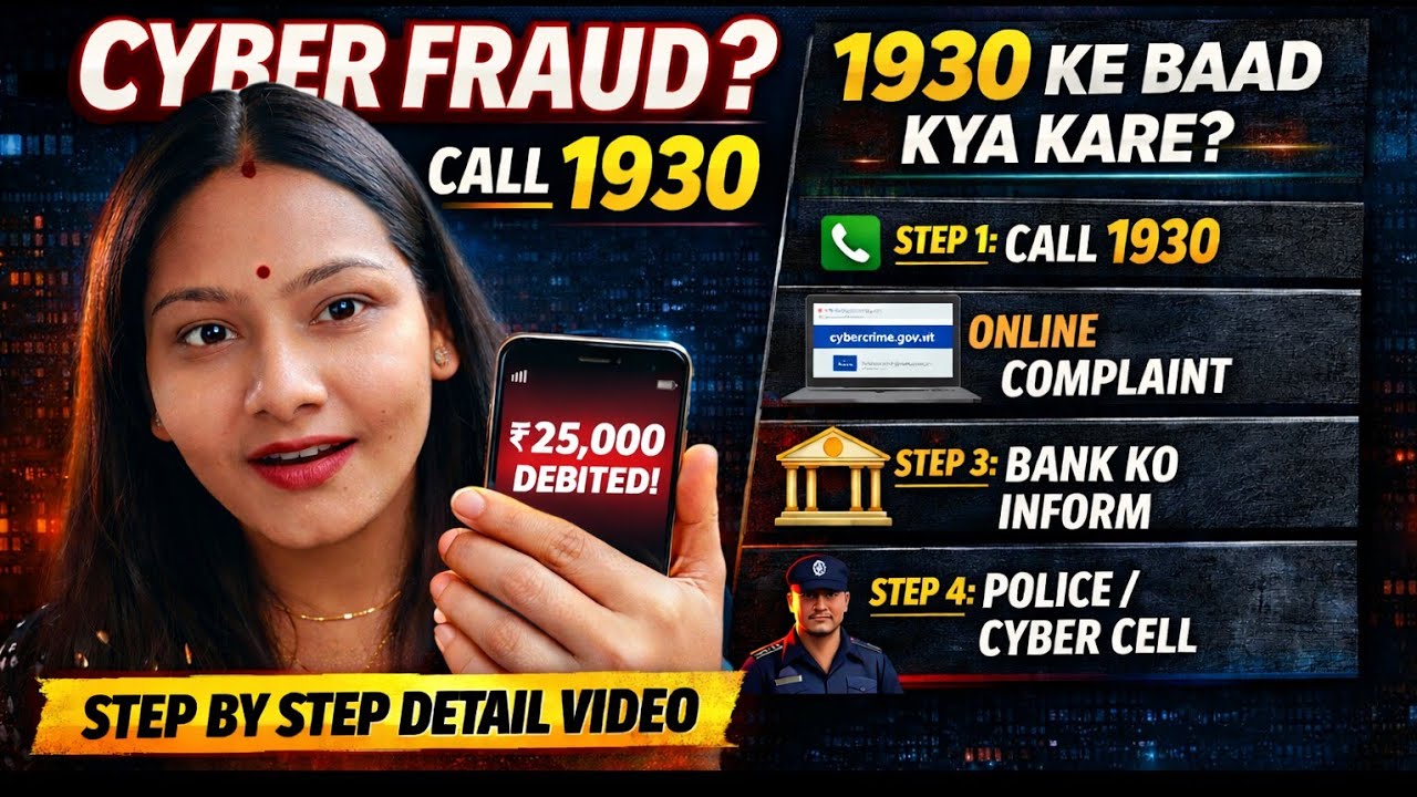 1930 Cyber Crime Helpline | Step by Step Guide