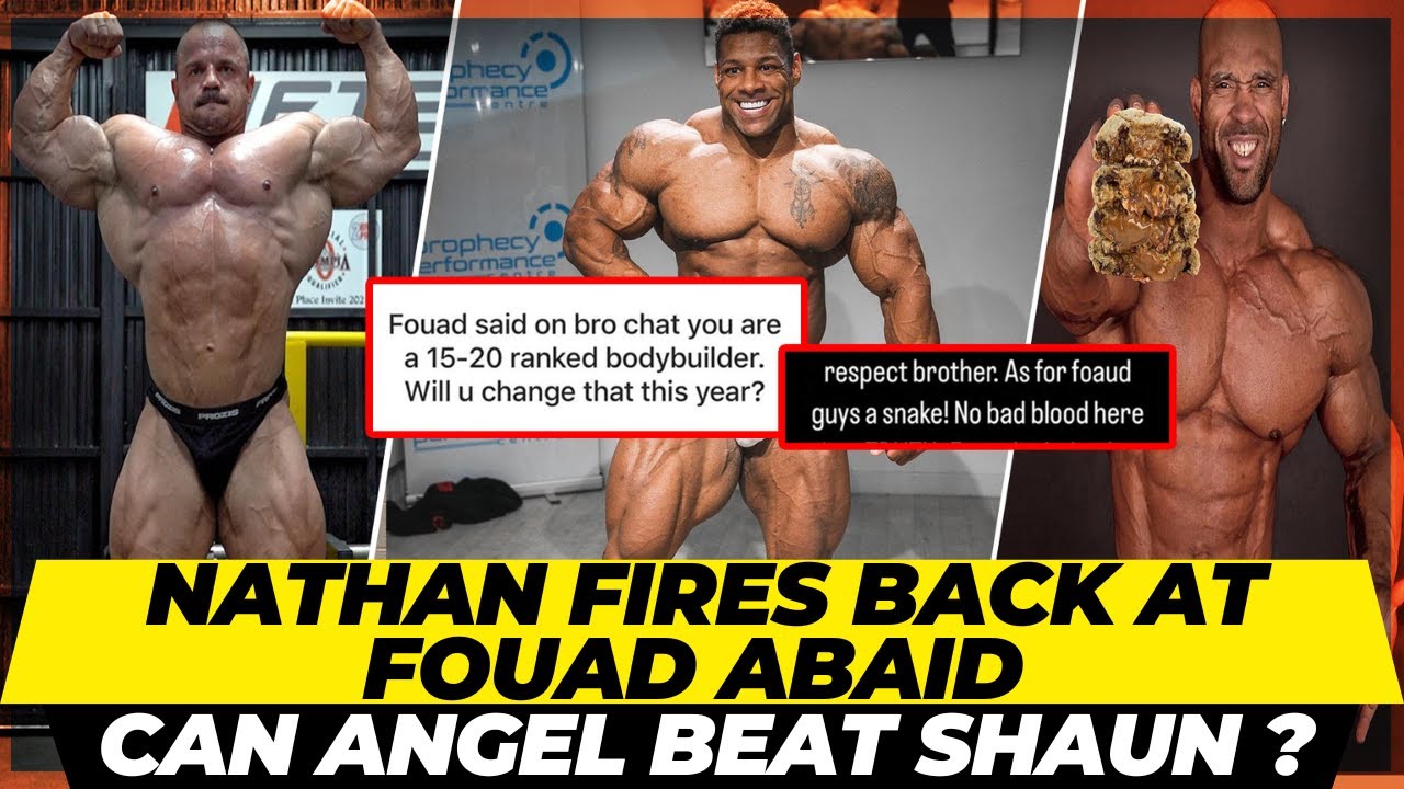 Nathan De Asha vs Fouad Abaid bodybuilding drama + Angel Calderon looks nuts + Juan Morel at 41