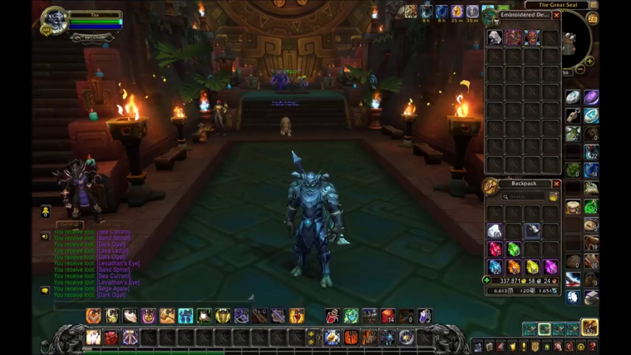 Manually Prospecting 400 Osmenite Ore! - WoW BFA Patch 8.2
