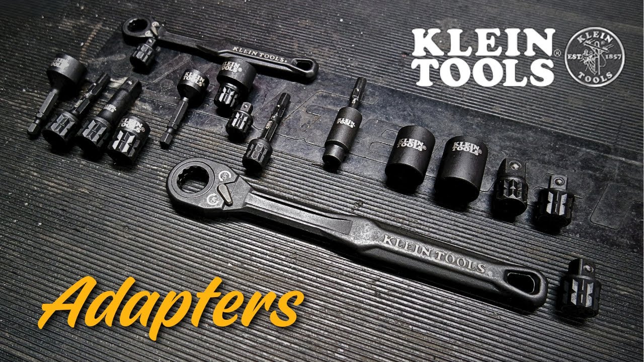 Обзор ударных головок Klein KNECT™, адаптеров для торцевых ключей, храповых ключей и адаптеров дл...