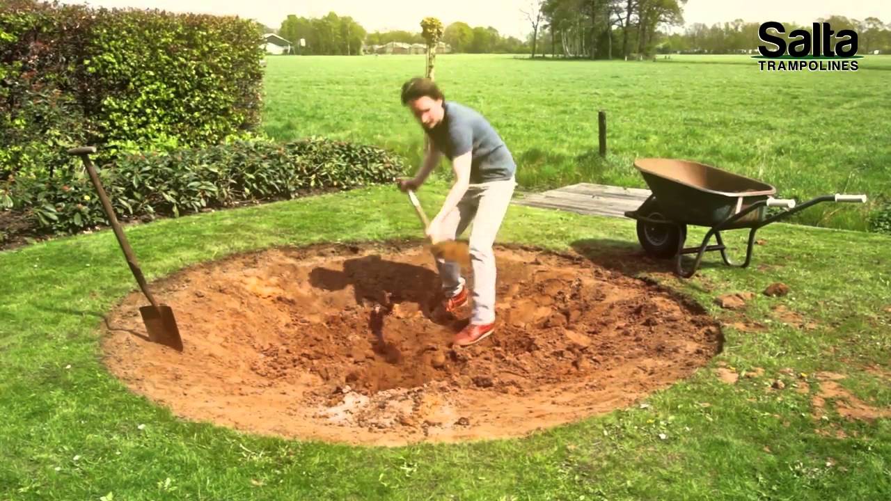 Ingraaf handleiding Salta Excellent Ground Trampoline | Trampolines.nl