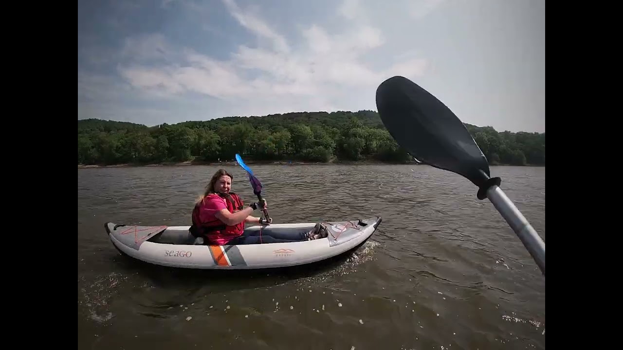 Introducing Jane to Rudyard Lake by kayak.