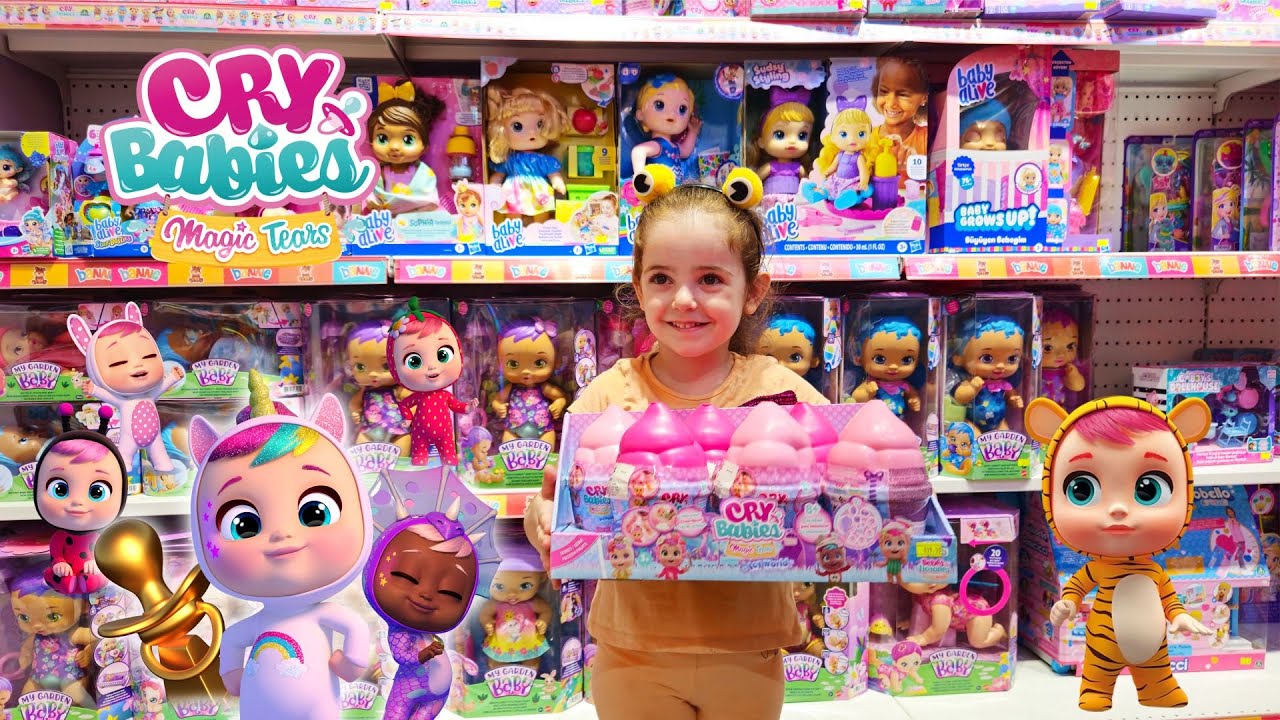 YENİ OYUNCAK AÇIYORUZ ! AĞLAYAN BEBEK CRY BABİES KUTU AÇILIMI !  @BildirCin @PembeLand @elifsinemtv