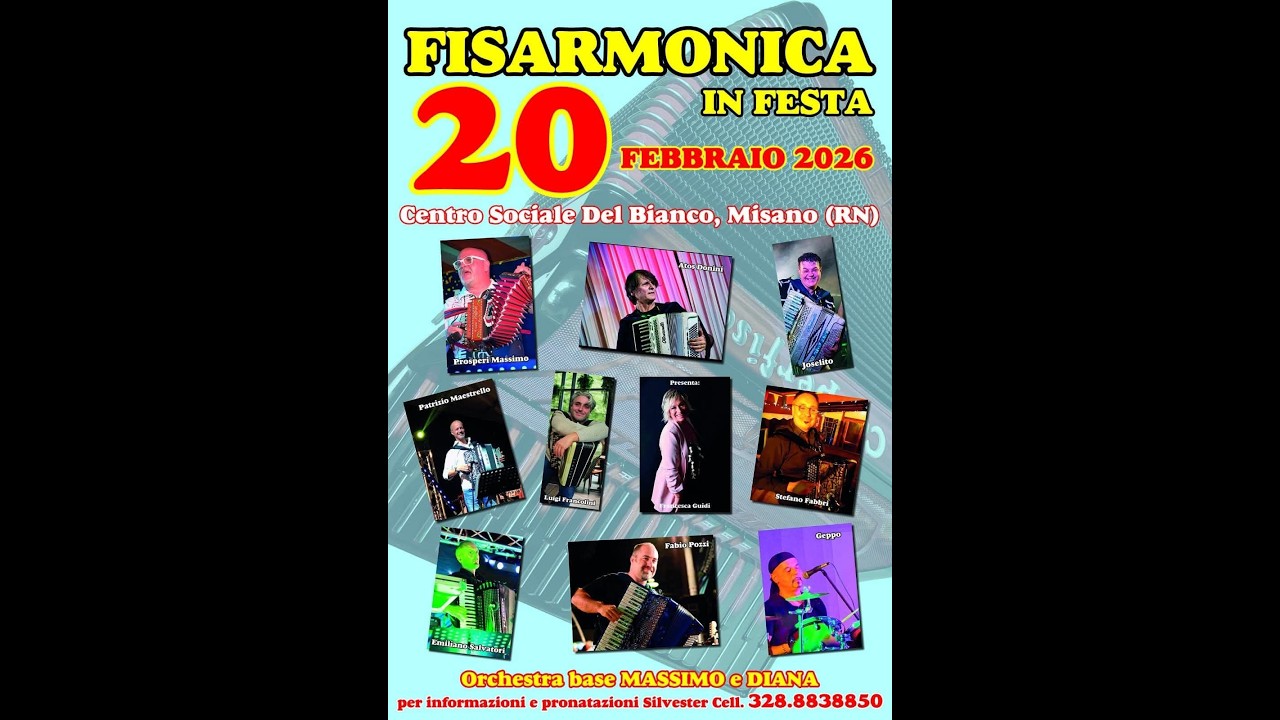 FISARMONICA IN FESTA  organizzazione MASSIMO PROSPERI - INTERA SERATA CON INTERVISTE