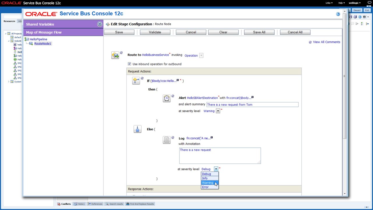SLA and Pipeline Alerts in Oracle Service Bus