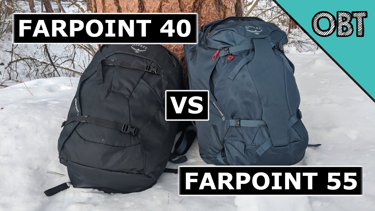 Osprey Farpoint 40 vs 55 Comparison (2022 Versions + Daypacks!)
