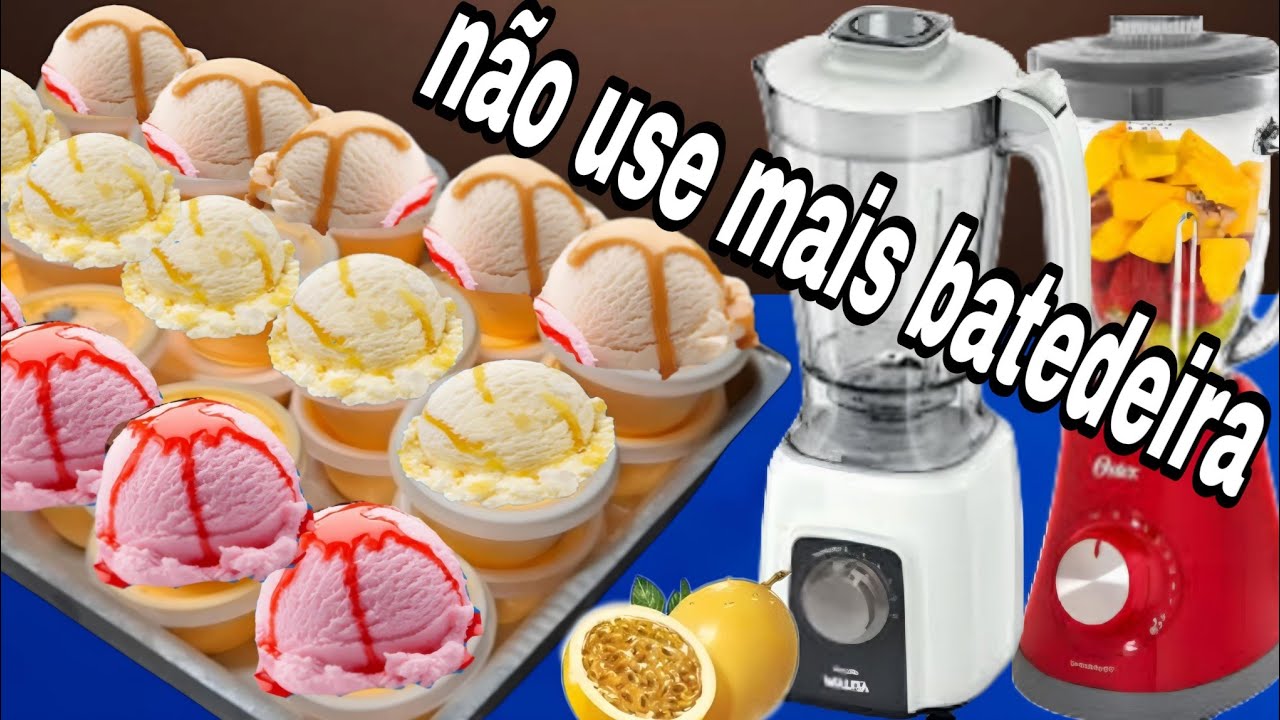 COMO FAZER SORVETE CASEIRO DE LIQUIDIFICADOR VOCÊ VAI SE AREPENDER SE NÃO ASISTIR ESSE VÍDEO