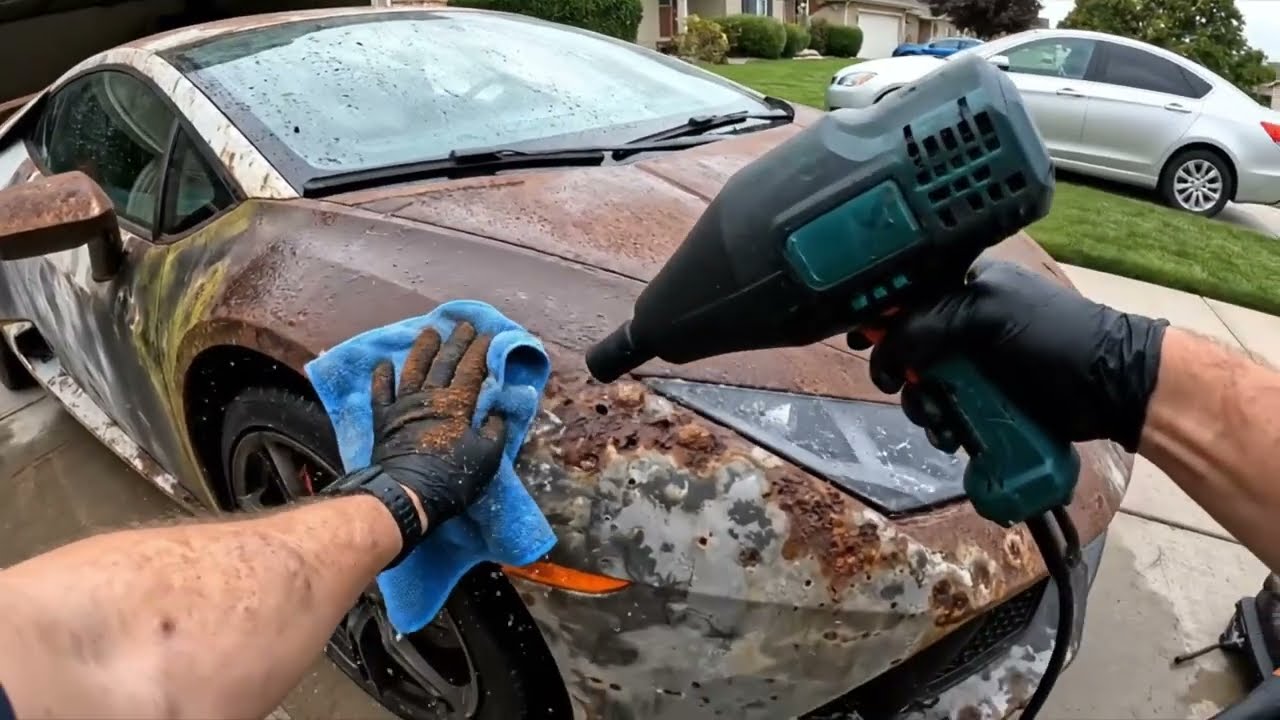 Extreme Rust Cleanup on a Car | Full Restoration ASMR
