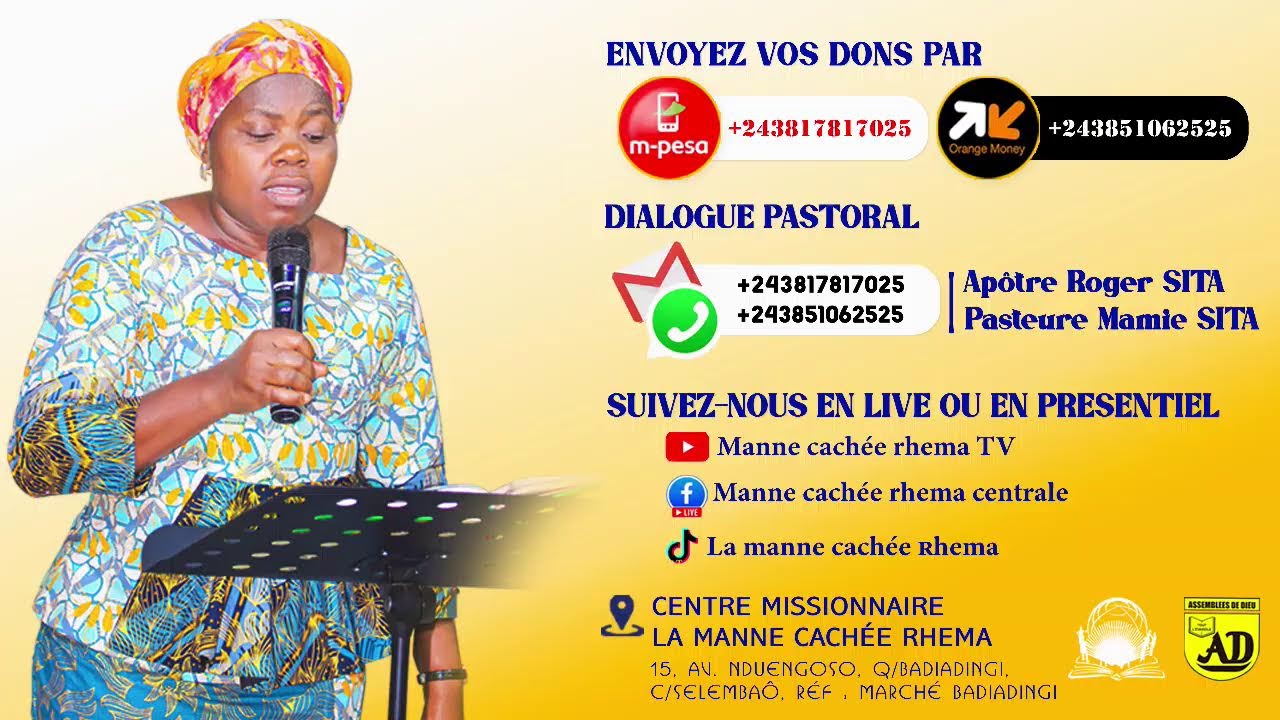 Diffusion en direct de 21 JOURS DE TOLO NA SE |  Fin de la deuxième semaine [MANNE CACHEE RHEMA TV]