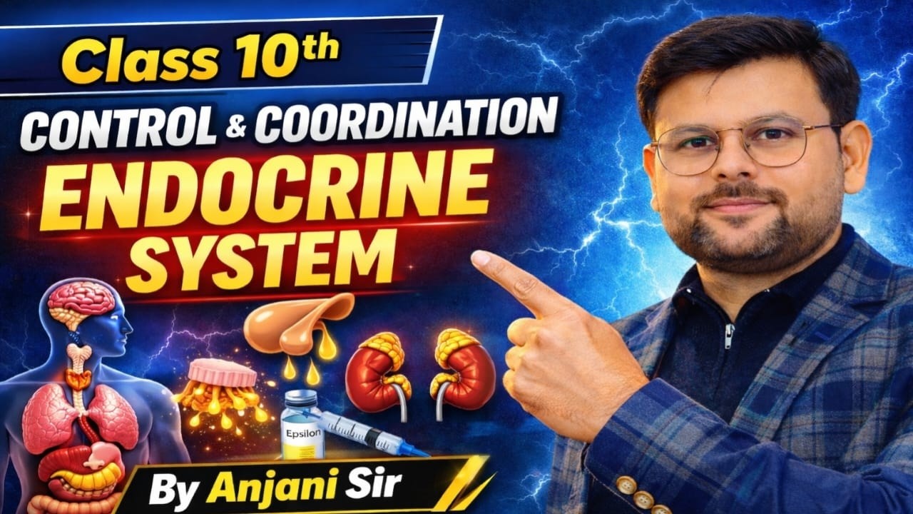Board Exam 2026, One Shot Video Chapter 2nd Control & Coordination Endocrine System By Anjani Sir