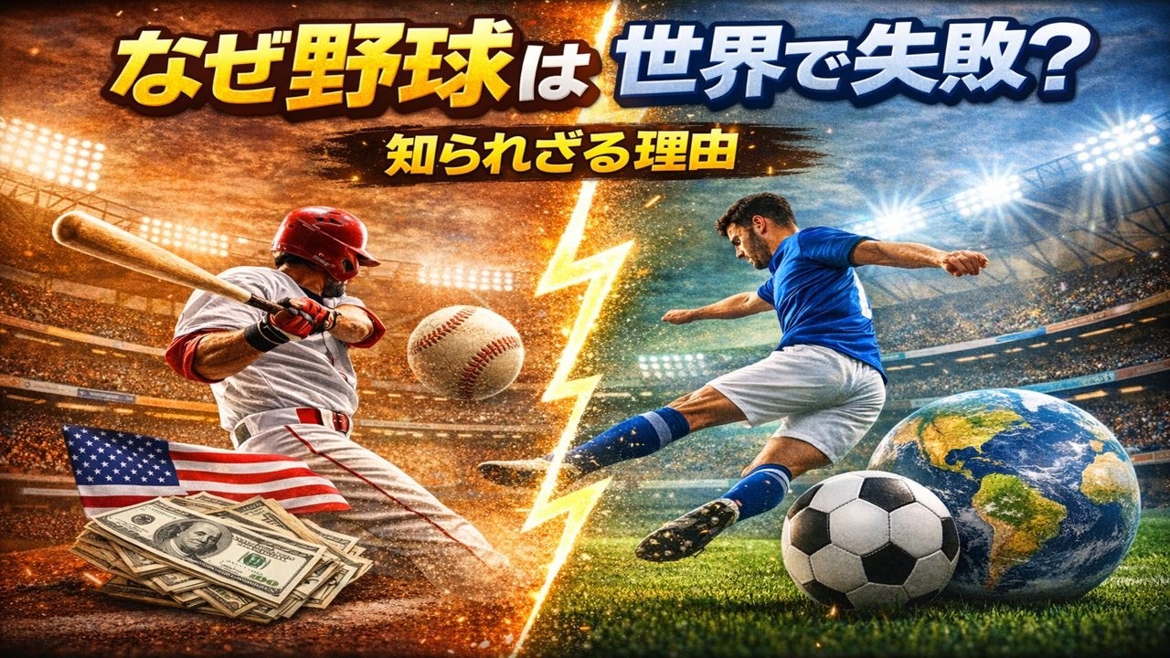 野球はどうしてサッカーほど人気がないんだろう？