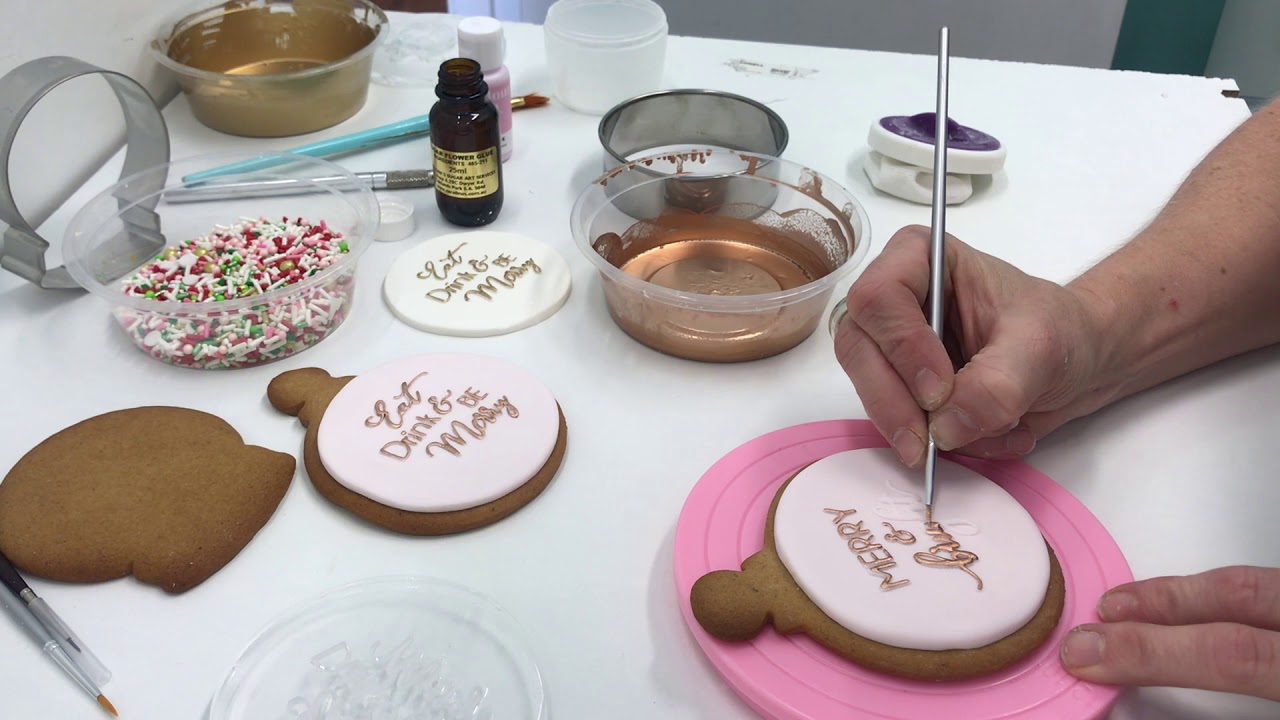 Making Christmas Cookies using Reverse Embossers