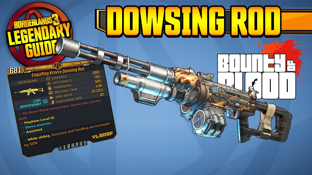 DOWSING ROD | Legendary Weapons Guide!!! | Bounty of Blood DLC 3 [Borderlands 3]