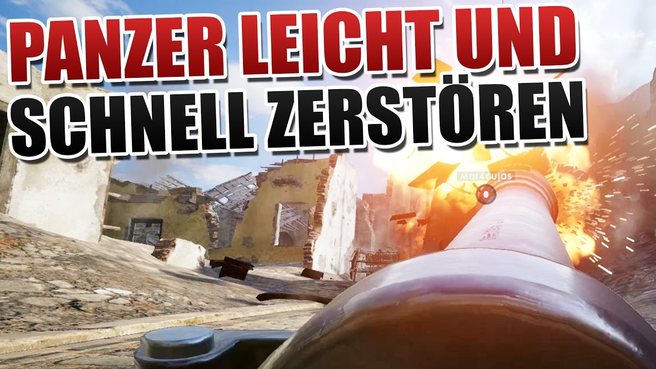 Panzer Schwachpunkte einfach zerstören... Battlefield 1