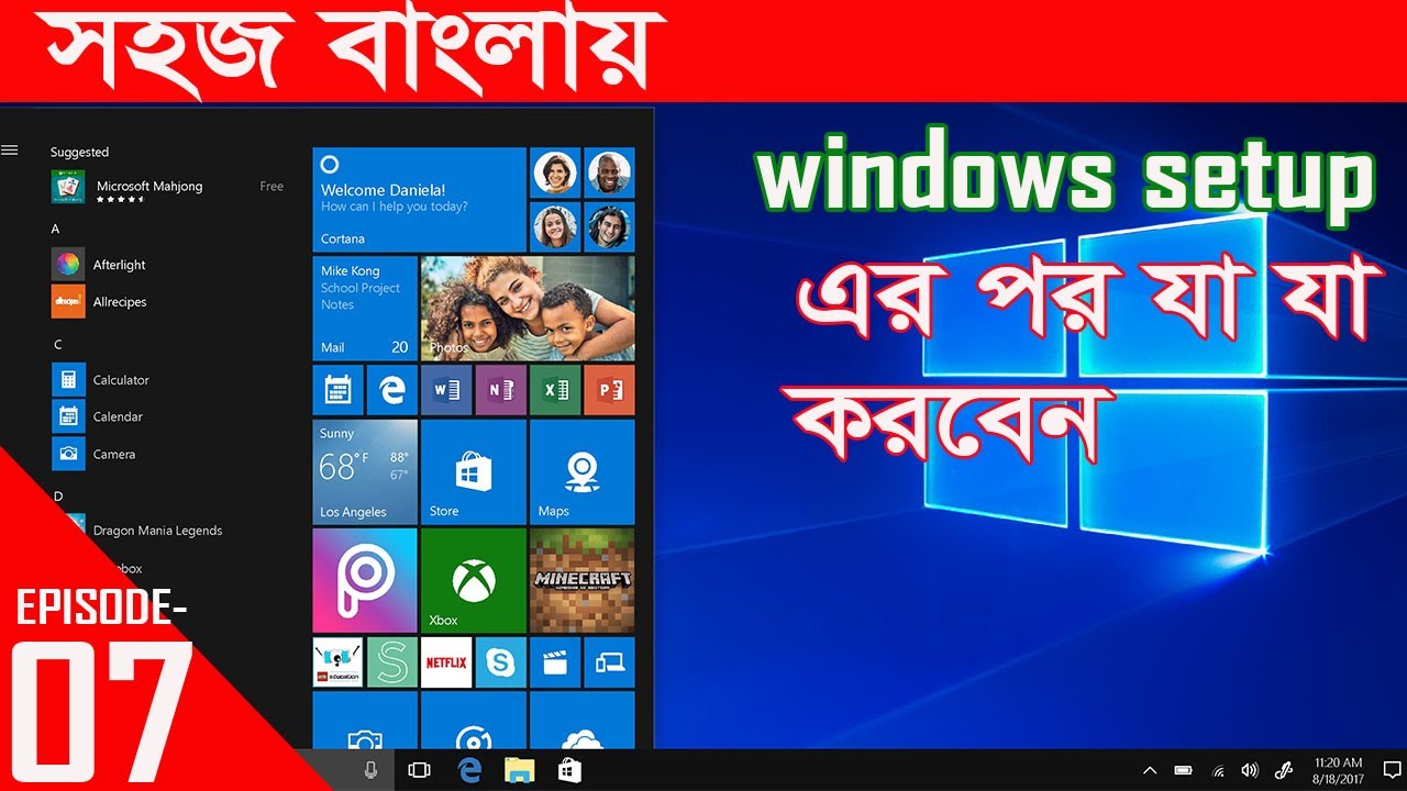 DIY PC Build শেষ পর্ব I Windows Activation I SSD HDD Partitions I Driver Setup I Windows Setting