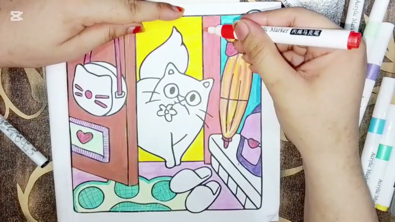 Color with me || Cat ka new Fashion Trend with Rose