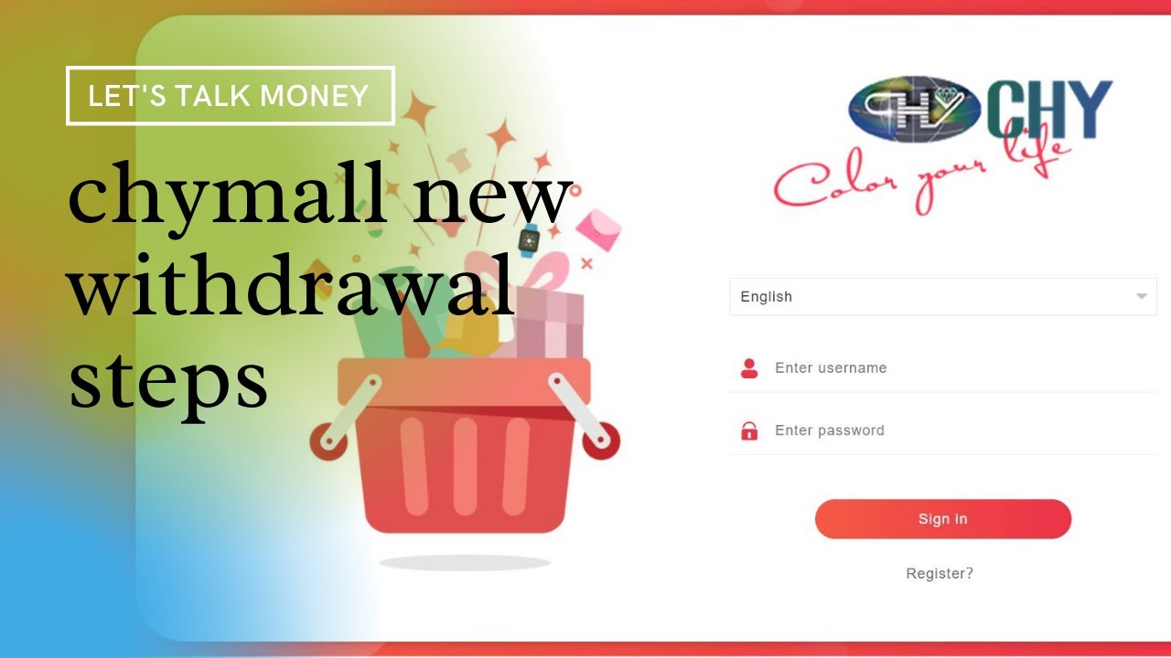chymall new withdrawal steps