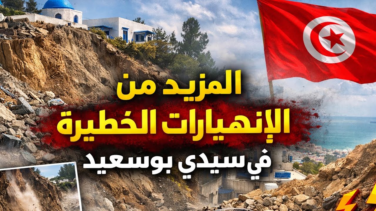 خطير: المزيد من الإنهيارات في سيدي بوسعيد