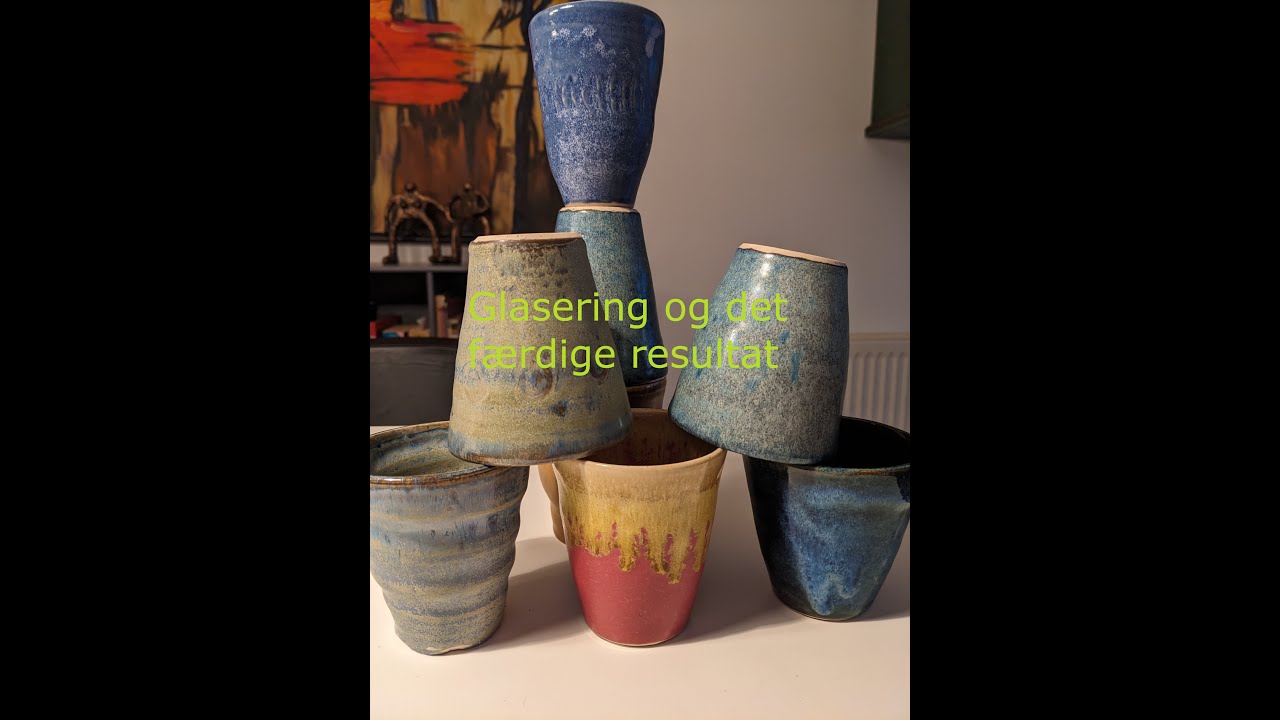 Hvordan jeg glasere og det færdige resultat. #keramik #glasur