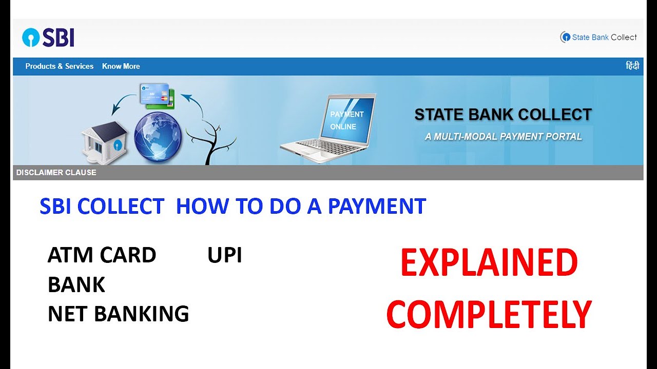 SBI COLLECT ONLINE PAYMENT | How to do a payment through SBI collect portal | malayalam