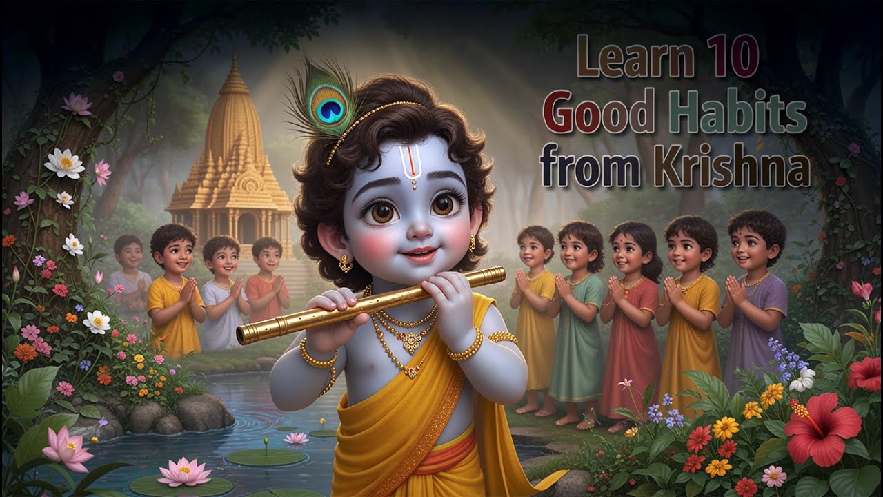 learn10 good habit from krishna🌼“Little Krishna’s Dance in Vrindavan🌼 कृष्ण से सीखें 10 अच्छे आदतें
