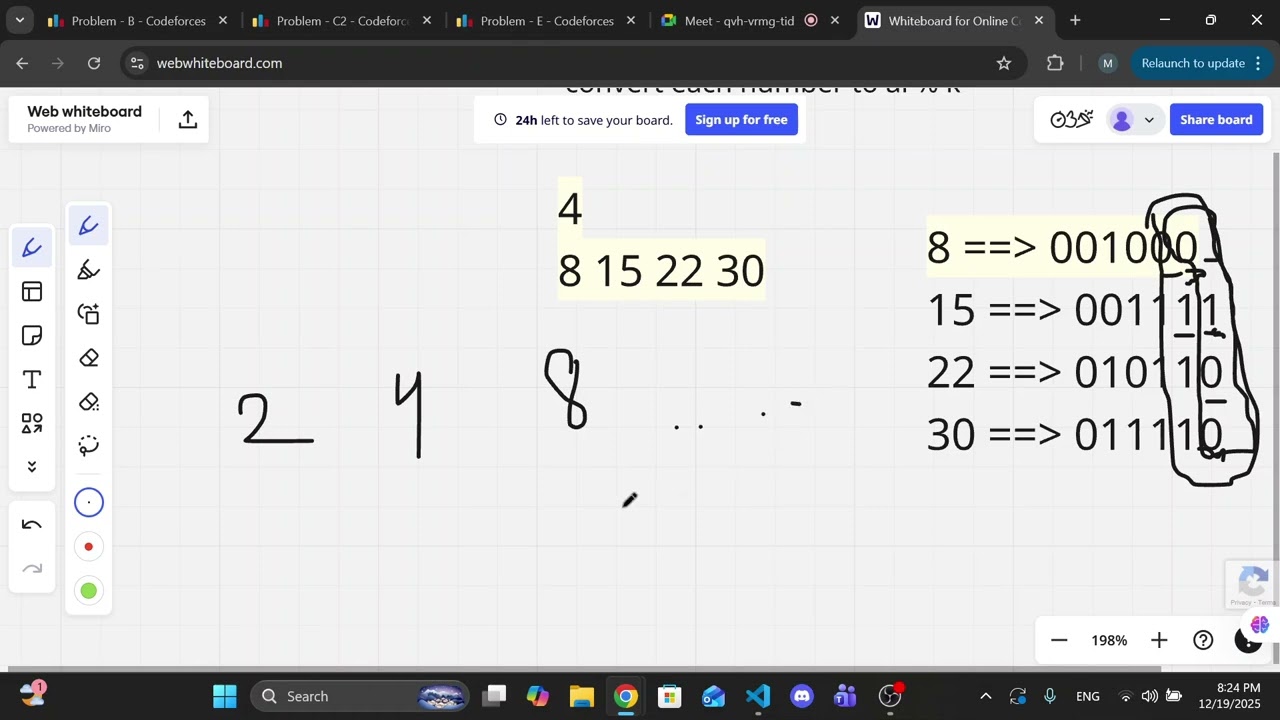 Solving some ideas in bitmask (Problem Solving)