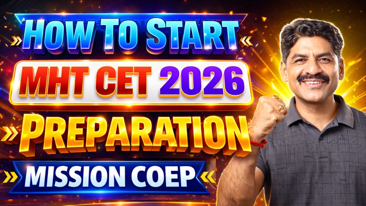 How TO Start MHT CET 2026 Preparation | Sahyadri Tutorials | Mahesh Sir #mhtcet2026