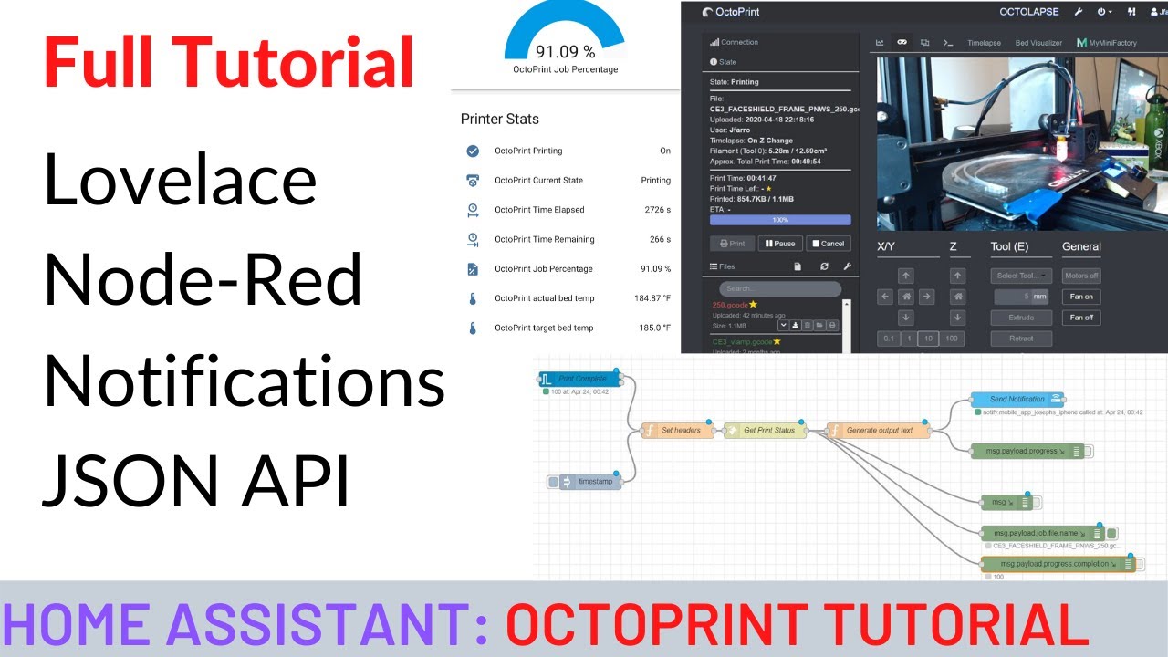 Home automation and a 3D printer - Octoprint Home Assistant Tutorial