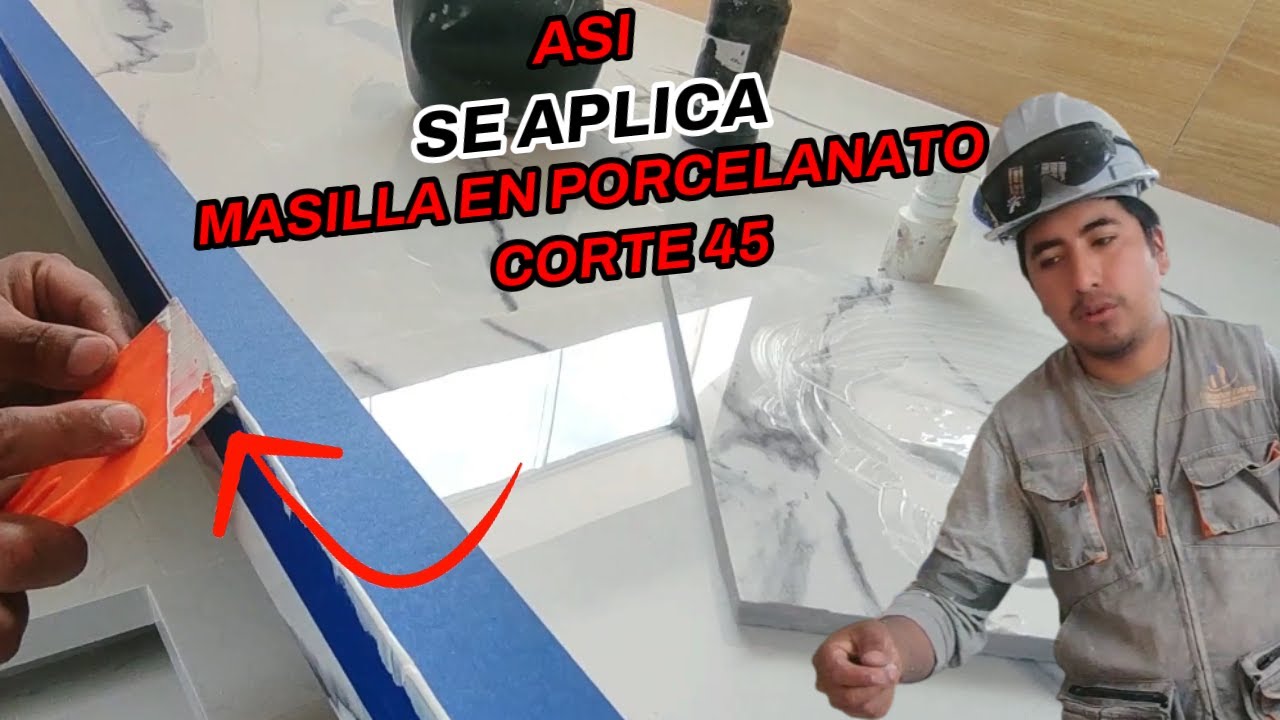 CÓMO APLICAR MASILLA EN CORTE 45 PASO A PASO 