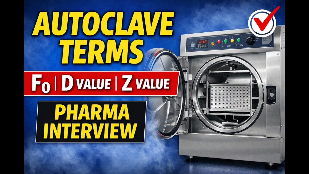 Autoclave Validation Basics | F0 Value, D Value, Z Value, SAL, Cold Spot Explained