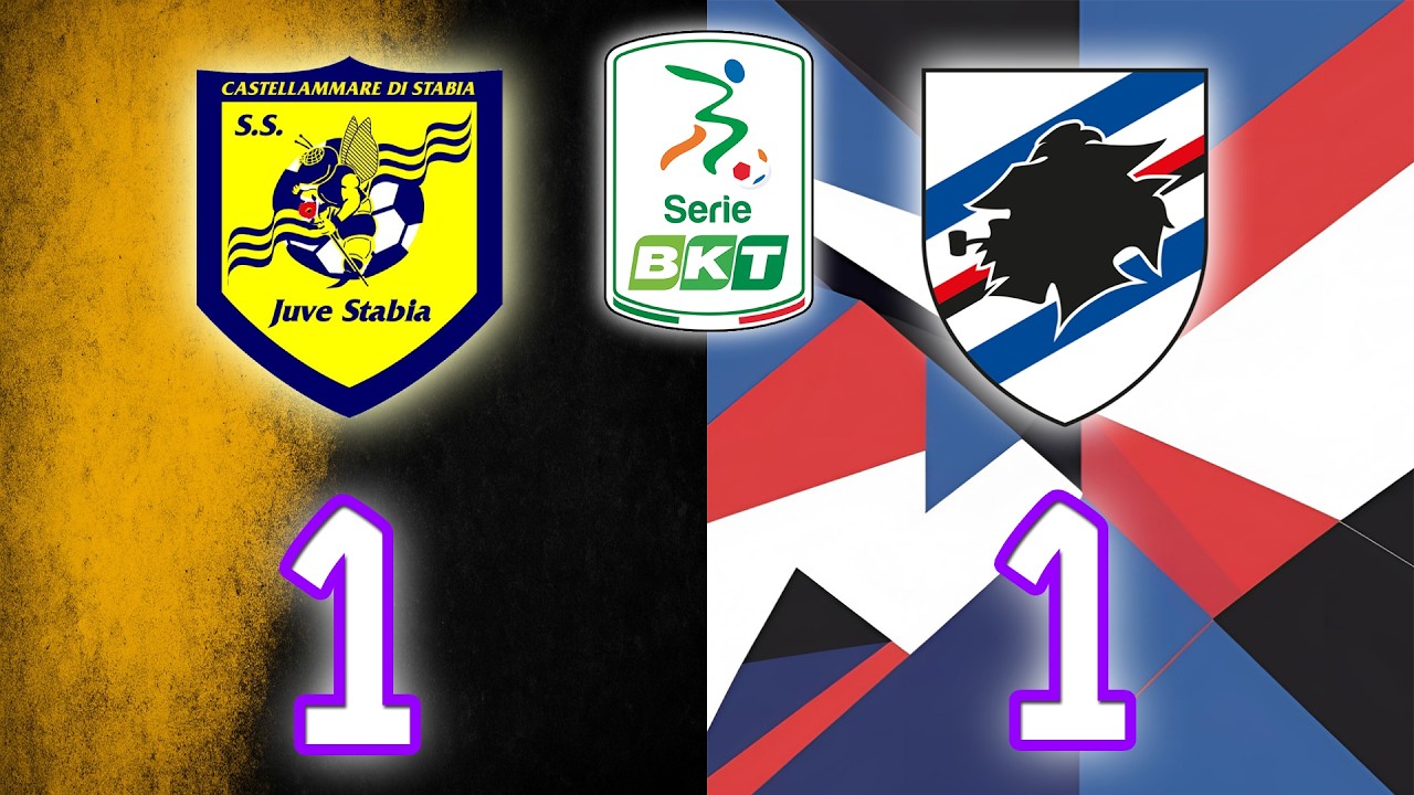 JUVE STABIA-SAMPDORIA e i 4 minuti di follia 🥶 Punti persi per 