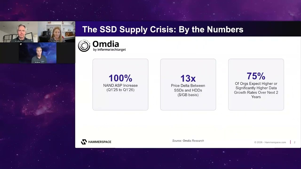 Surviving the SSD Supply Crisis in 2026 and Beyond with Omdia and Hammerspace