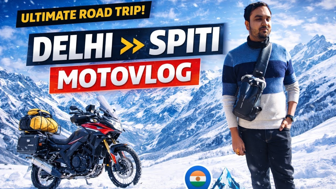 -10°C Mein Bike Ride 😱 | Delhi to Spiti Valley KA SABSE KHATARNAK Safar