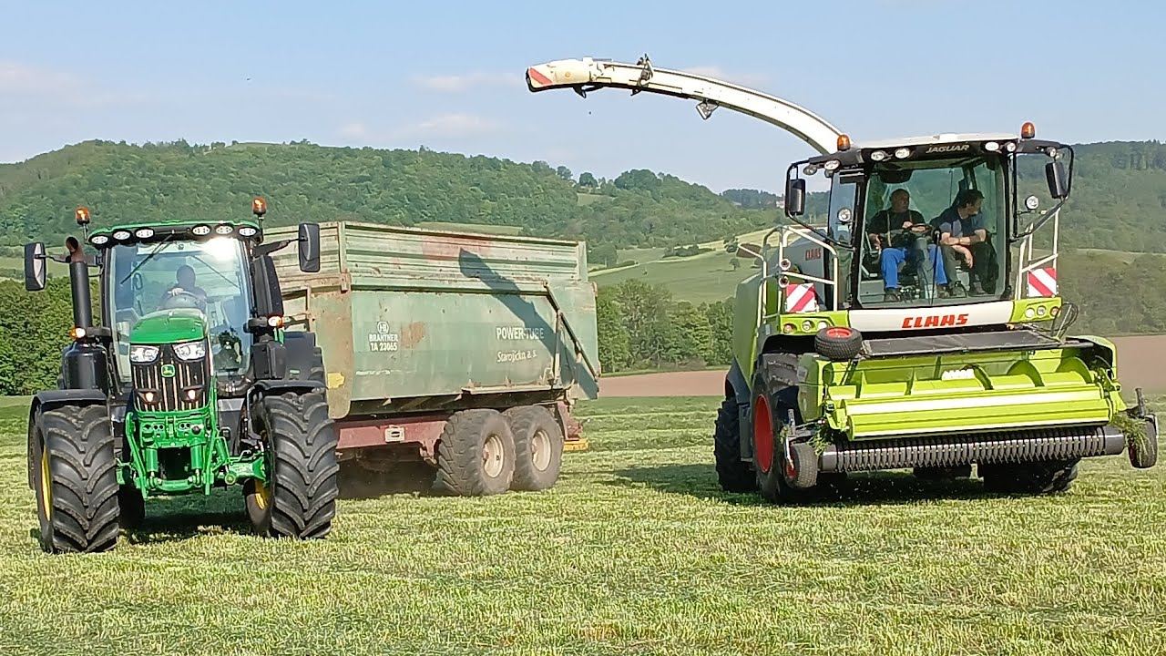 Senáže směsky s propujčeným John Deere 6195R/Case/Claas/John Deere/2025