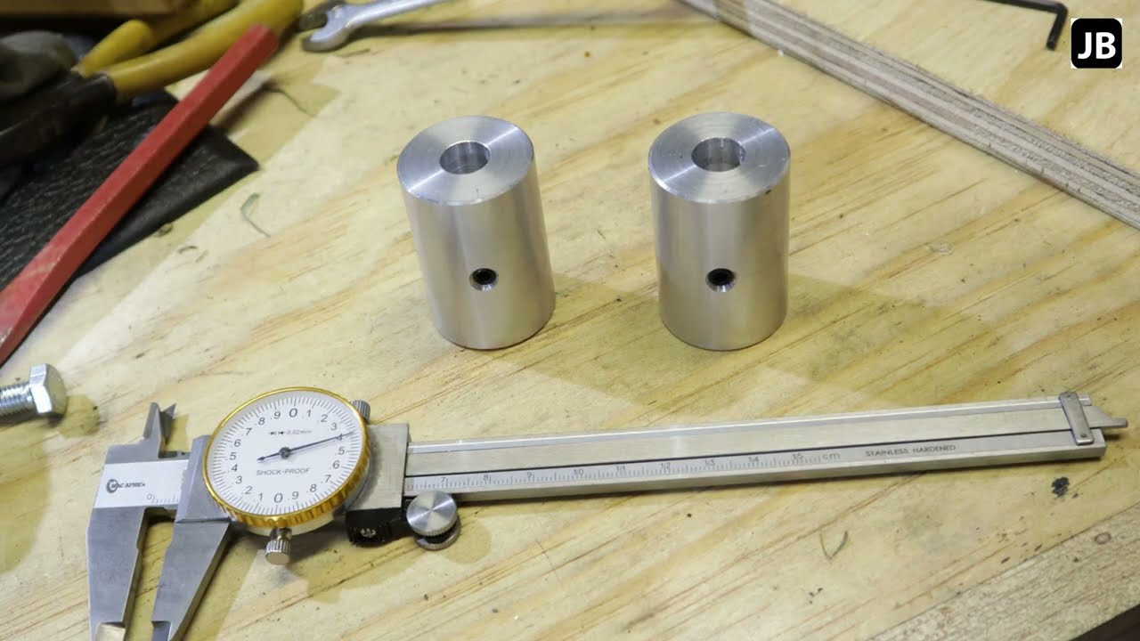 Turning Aluminium Rollers for a wet tumbler