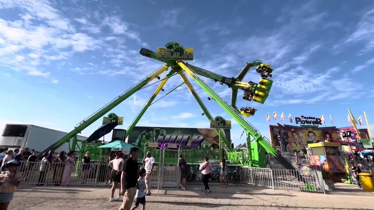 Reithoffer Show’s The Hulk Ride at the 2024 WI STATE FAIR