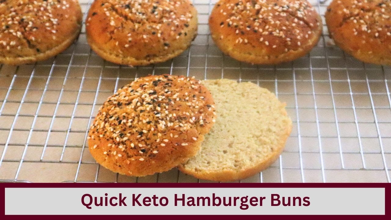 Quick and Easy Keto Hamburger Bun Update (Nut Free and Gluten Free)