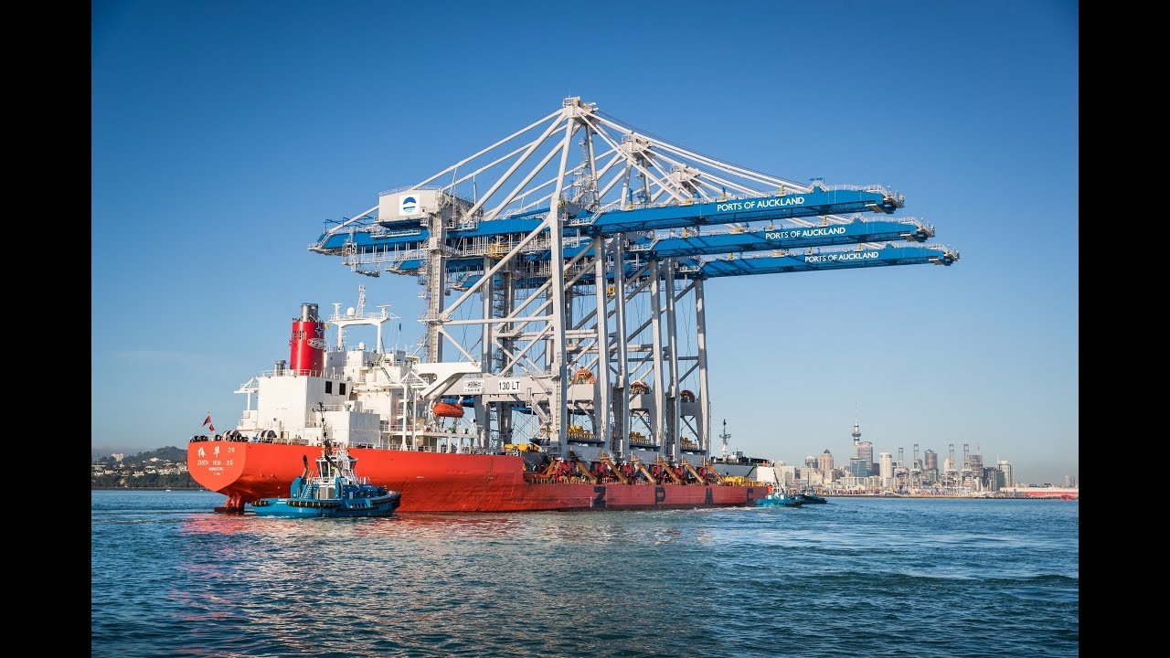 How Ports of Auckland got three new container cranes into the City of Sails