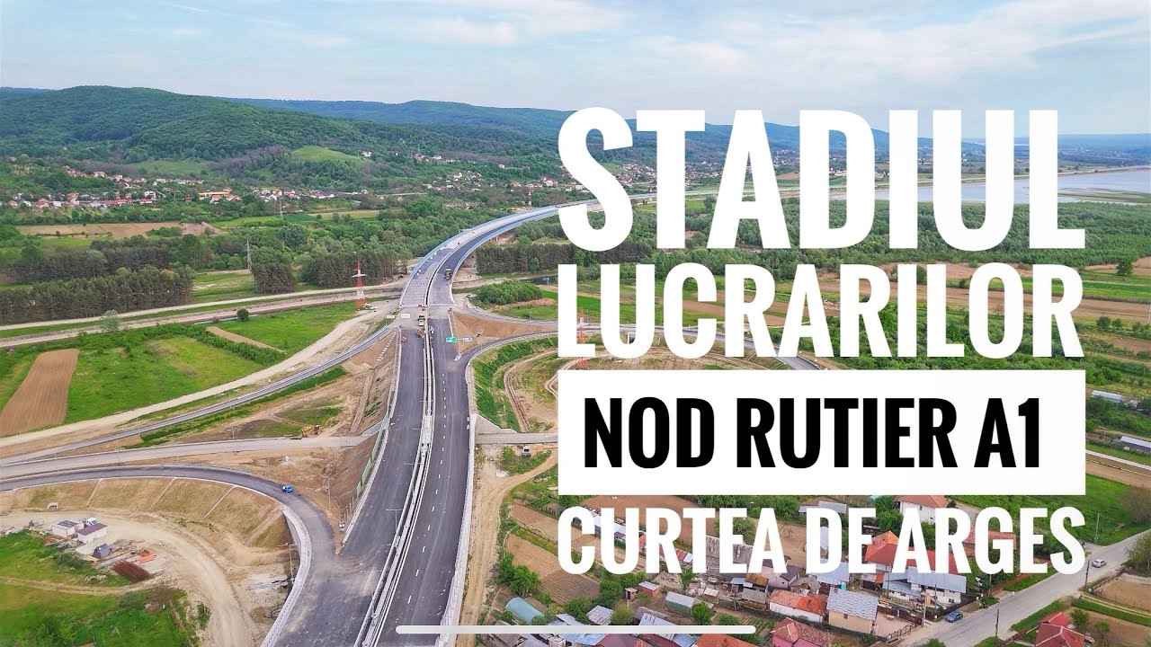 Stadiul Lucrarilor la Nodul Rutier de pe Autostrada A1 Curtea de Arges | Update 4 Mai 2025 🚧🚁