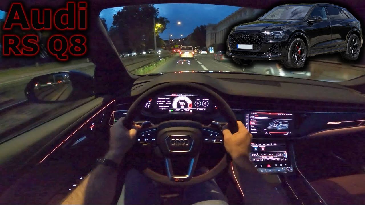 2025 Audi RS Q8 Performance | The Ultimate Night Drive ASMR (City POV & V8 Sound)